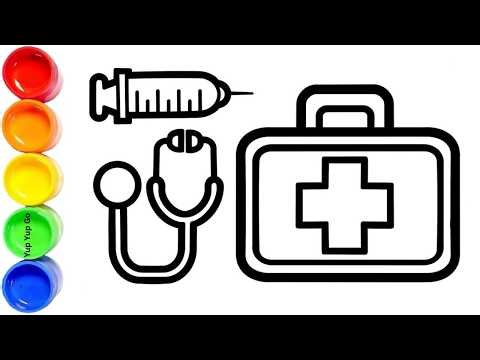 👩‍⚕️🎨 Draw Doctor Kit & Medicine for Kids | Fun Learning Drawing ✏️💊 | Kids Songs | Yup Yup Go
