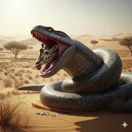 Huge Python eating giraffe alive#shortsvideo #shorts