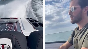 Scott Disick enjoys some fun in the sun with son Mason in Miami Beach