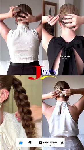 Ponytail Bun Hairstyle 👱‍♀️😍