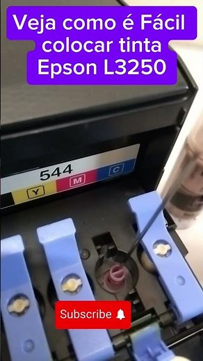 Veja como é Fácil colocar tinta impressora Epson L3250 #epson #l3250 #epson