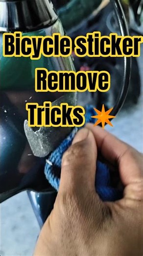Road bike sticker Removing tricks 😱#roadbike #tips #cycle #roadbike