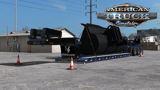Custom Deloupe Lowboy Trailer v1.1 (1.39.x) for ATS