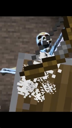 Skeleton banging shield meme