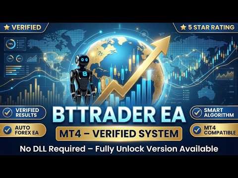 IS BTTrader EA MT4 | Professional Trading EA | Full Guide | NO DLL | Best Forex EA 2026|