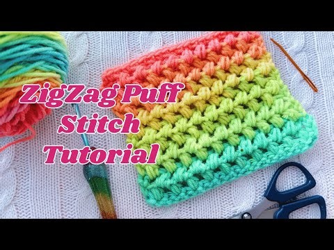 Zig Zag Crochet Stitch Tutorial + Easy Project Ideas