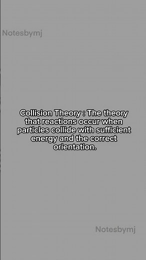 How Reactions Happen: Collision Theory Explained! 💥 #chemistry