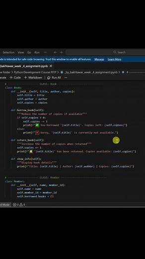 Python Library Management System #python #fyp #coding #programming #foryou