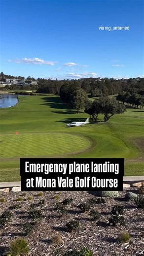 Golf on CBS on Instagram: "The trainee pilot and co-pilot managed to step away from the 1967 Piper Cherokee aircraft with only minor injuries. (📹 mg_untamed, info via sydneymorningherald TT)"