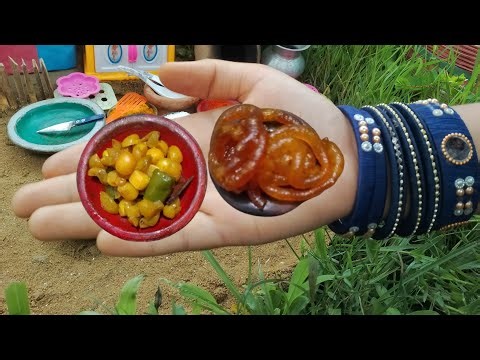 Miniature Cooking | Spicy Corn Fry & Sweet Jalebi | Tiny Kitchen Food