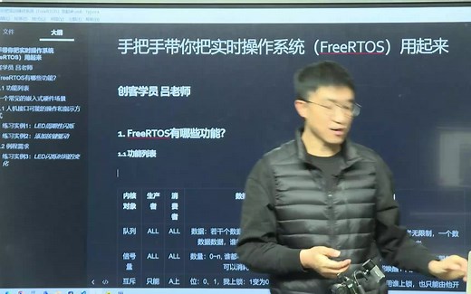 物联网实时操作系统FreeRTOS：任务的建立、挂起、恢复、软件定时器、任务通知、事件组