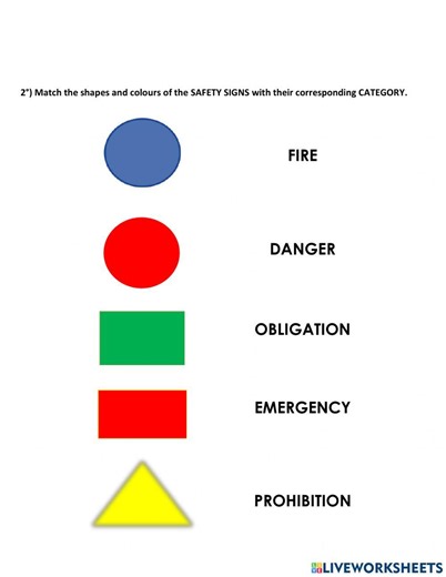 Safety Signs online exercise for