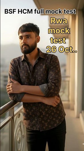 BSF HCM full mock test rwa mock test // #bsf #mocktest #shortvideo #shorts #rwa