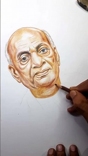 Sardar Vallabhbhai Patel Drawing✍️ |Statue of unity drawing #art #shorts #jayanti