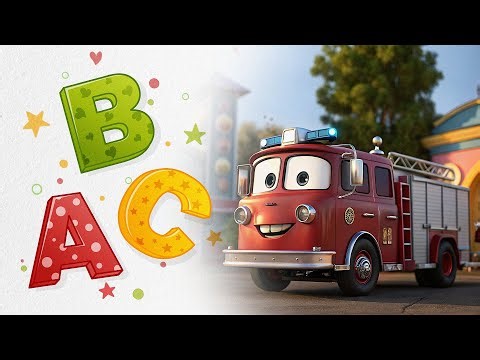 Firetruck Phonics 🚒 | Learn the Letter F with Lights & Sirens | Bubble ABC 🫧