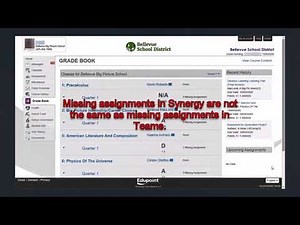Looking at Standard based Grades in StudentVUE and Parent VUE