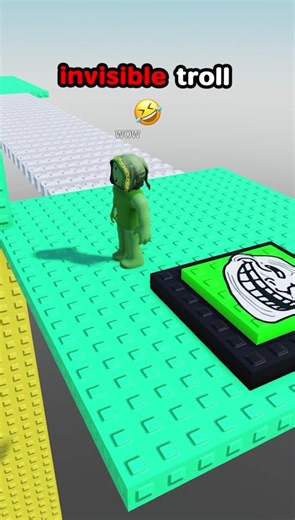 😂 invisible troll in roblox