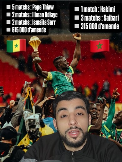 Les sanctions du Maroc et du Sénégal... | Senegal Face CAF Punishment After Walkout