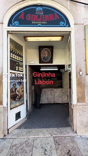 Portuguese liqueur Ginjinha or simply Ginja, is a Portuguese liqueur made by infusing ginja berries (sour cherry, Prunus cerasus austera, the Morello cherry) in alcohol (aguardente) and adding sugar together with other ingredients, with cloves and/or cinnamon sticks being the most common. Largo São Domingos 8, 1100-201 Lisboa, Portugal #ginjinha #ginja #lisbonportugal #lisbon #cherryliqueur #lisbontravel #anthonybourdain