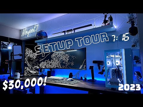 College Student DREAM 2023 Gaming Setup & Room Tour! ($30,000+)