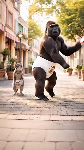 Gorilla Cat Dance: A Fun Feline Performance