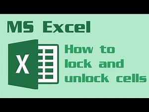 Excel - How to lock and unlock individual cells