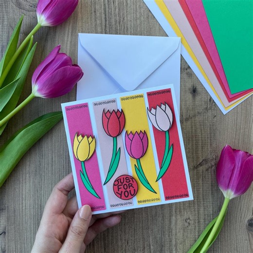 Tulip Card Ideas, Adult Craft Kit - Etsy
