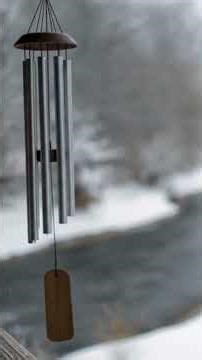 Snowfall&Winter Wind Chimes–Calming Christmas Nights for Peaceful Sleep, Year-End Reflection#shorts