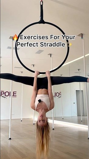 🔥 Exercises for your Perfect Straddle on Aerial Hoop ✨ #aerialhoop