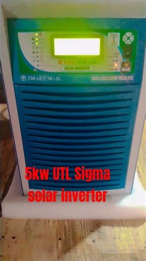 5kw Hybrid UTL Sigma solar inverter #electrical #solarconverter