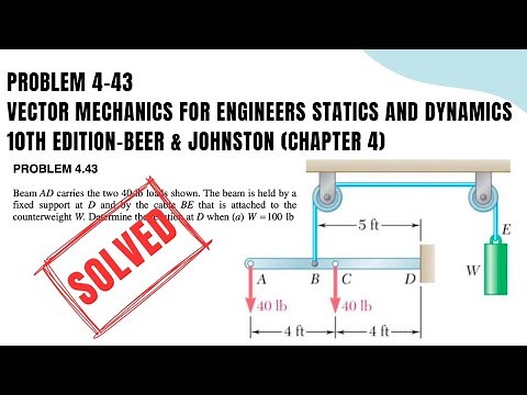 Problem 4-43 Vector mechanics for engineers (chapter 4)