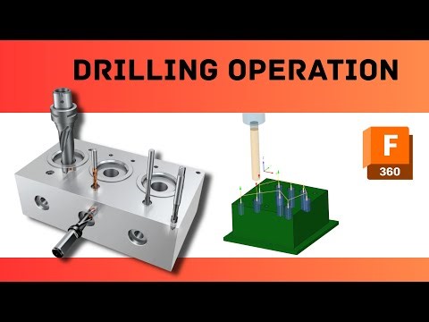 Drilling operation in fusion 360 CAM part #8