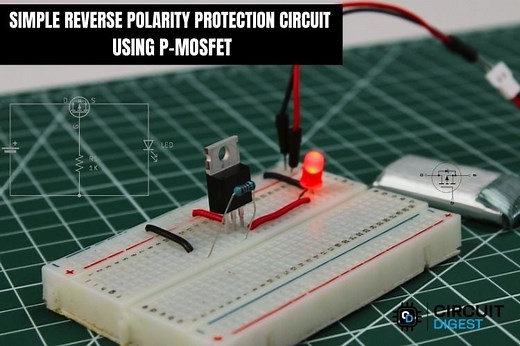Reverse Polarity Protection Circuit Using P-Channel MOSFET
