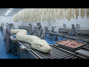 Inside the Albino Python Skin Factory – How Ultra Rare $25,000 Leather Is Created Full Process