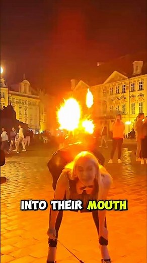 is eating fire literally safe? #facts #shorts