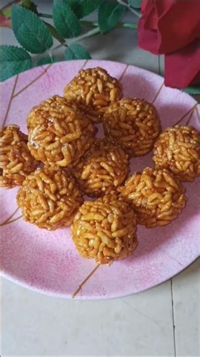 Simple & easy Muramura Laddu / Puffed Rice Laddu murmura Laddu |#shorts#recipe