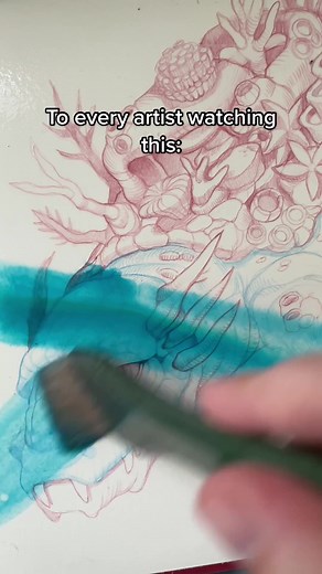 This was a fun color-based challenge! #watercolor #painting #illustration #sketch #art #anime #manga #fantasy #arte #drawing