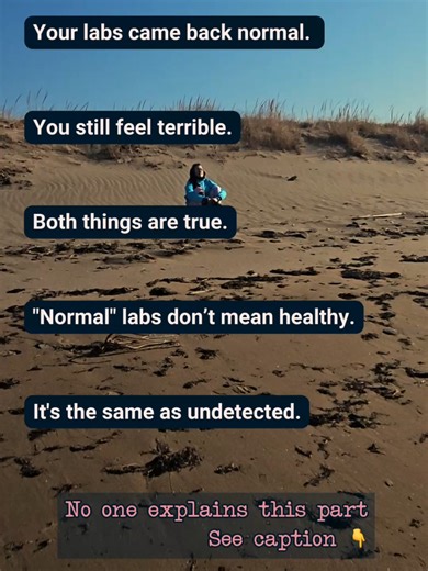 Your labs came back normal. But you still feel like something is wrong. Here's the part nobody explains: 🔸️Standard lab panels measure a small, predetermined set of biomarkers. 🔸️They were designed around population averages for people without chronic immune dysregulation. 🔸️They are not designed to catch everything that can go wrong in an autoimmune context. In autoimmune disease, you can have ongoing immune complex deposition, complement consumption (lupus), localized tissue inflammation, m
