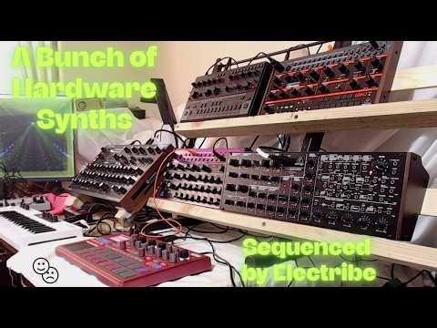 A Bunch of Hardware Synths | Sequenced By Electribe |