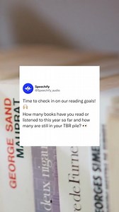 We are officially over halfway through the year!  We know, it’s crazy. This is a good time to check in on those new year resolutions we made a while back… Have you been working towards your reading goals? Let us know below! #reading #goals #resolution #achievement | Speechify | Facebook