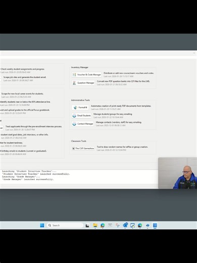 Episode 6 - Grade Manager - In this episode, we take a look at my gradebook manager, which helps me convert grades from my LMS to the official gradebook for the district.