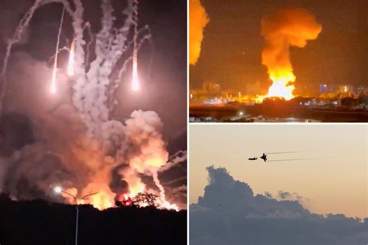 Video shows Venezuela’s night sky engulfed in flames after US strikes, capture of dictator Nicolás Maduro