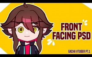 （YouTube搬运）从零开始如何做live2D能动的gacha模型 第1集设计gacha oc（没有电脑的可以用手机上的爱笔思画代替）