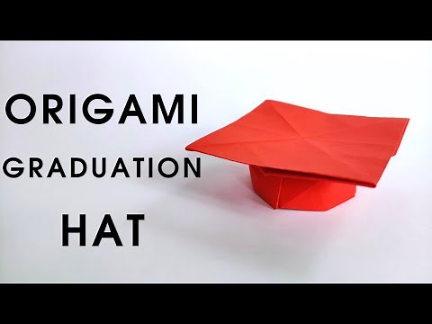 Origami GRADUATION HAT | How to make a paper graduation hat