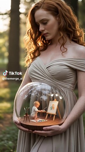 Exploring Future Pregnancy Through AI Art | TikTok