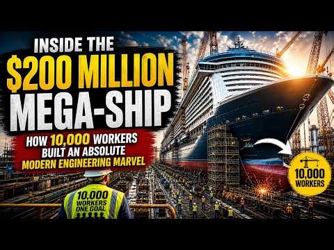 How 10,000 Workers Build a $200 Million Mega Ship