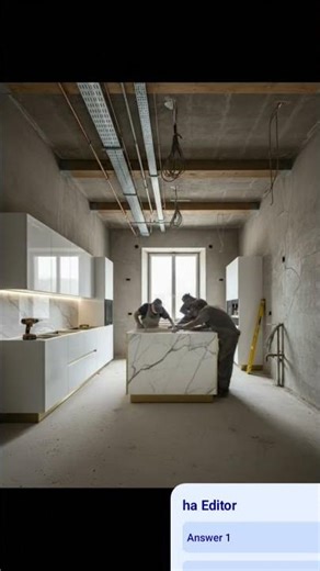 “Luxury Italian High-Gloss Kitchen Transformation | White & Gold Modern Renovation”