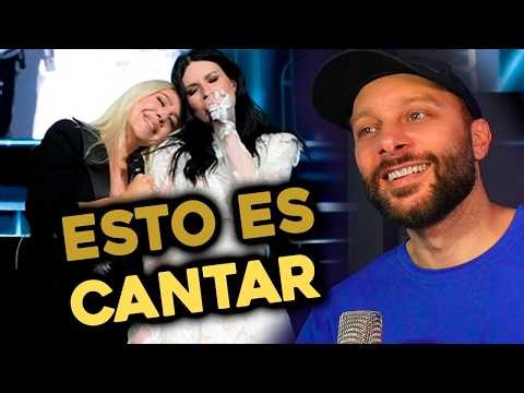 Two contrasting voices that work together. Mónica Naranjo and Laura Pausini