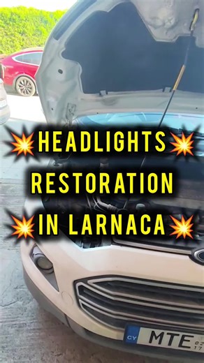 Ford EcoSport Headlight Restoration in Larnaca