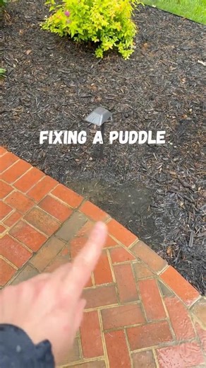 Who would’ve thought fixing a puddle would be so popular? #diy #puddle #thankful #fix
